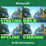 Minecraft Animated Stream Screens