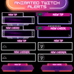 Synth-Wave Animated stream package