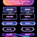 Synth-Wave Animated stream package