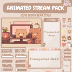 Brown Bear Twitch overlay stream package