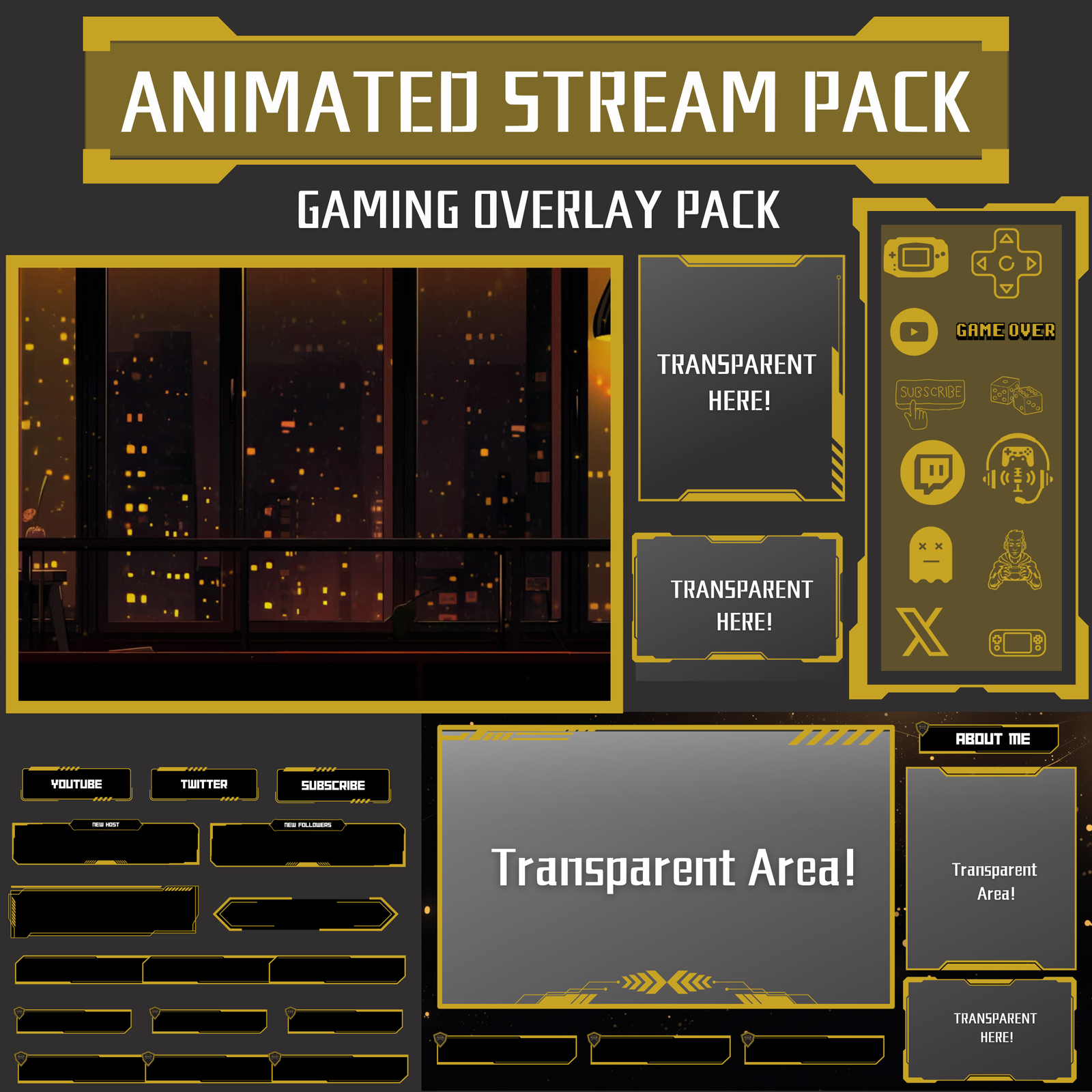 golden Gaming Stream Overlay