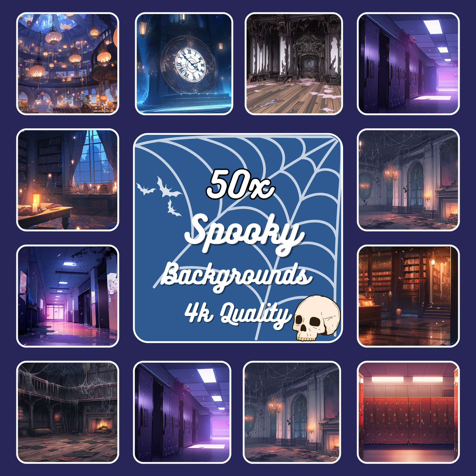 Spooky background Halloween background