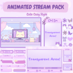 Cozy Purple Stream Overlay