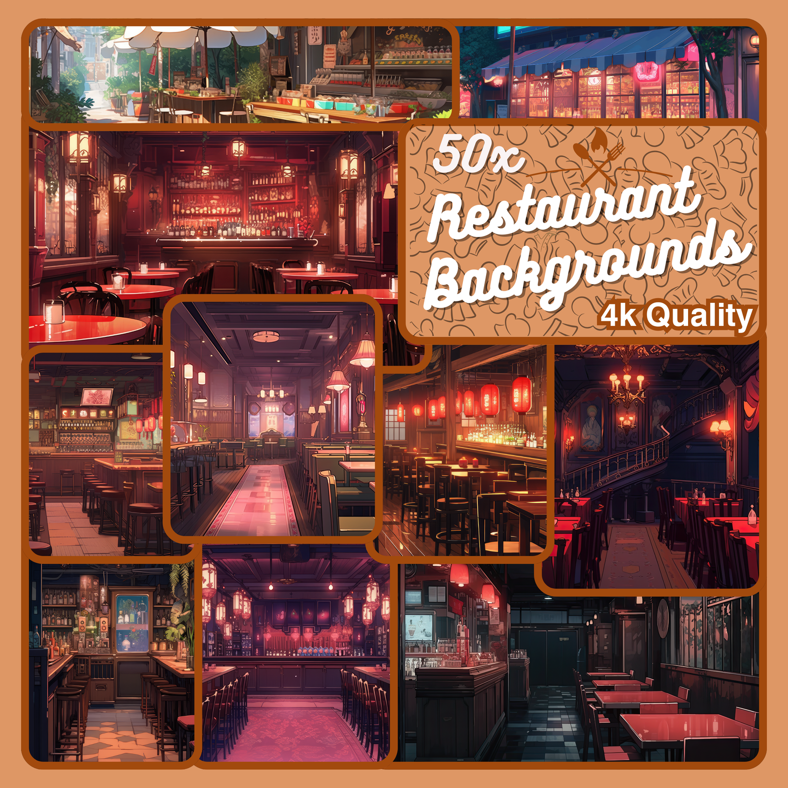 Restaurant Background Vtuber Background