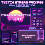 Synth-Wave Animated stream package