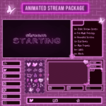 Purple Neon Twitch Overlay