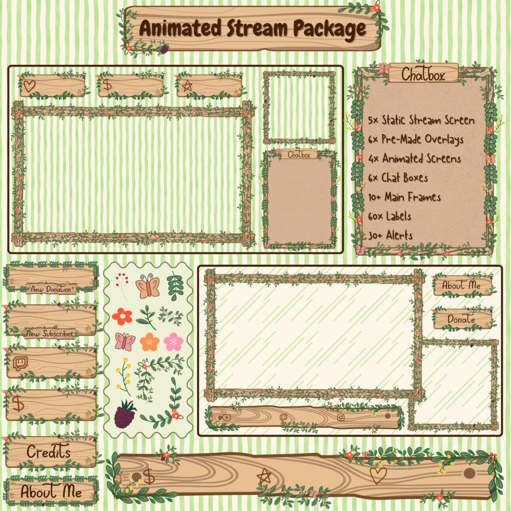 Forest Twitch Overlay package