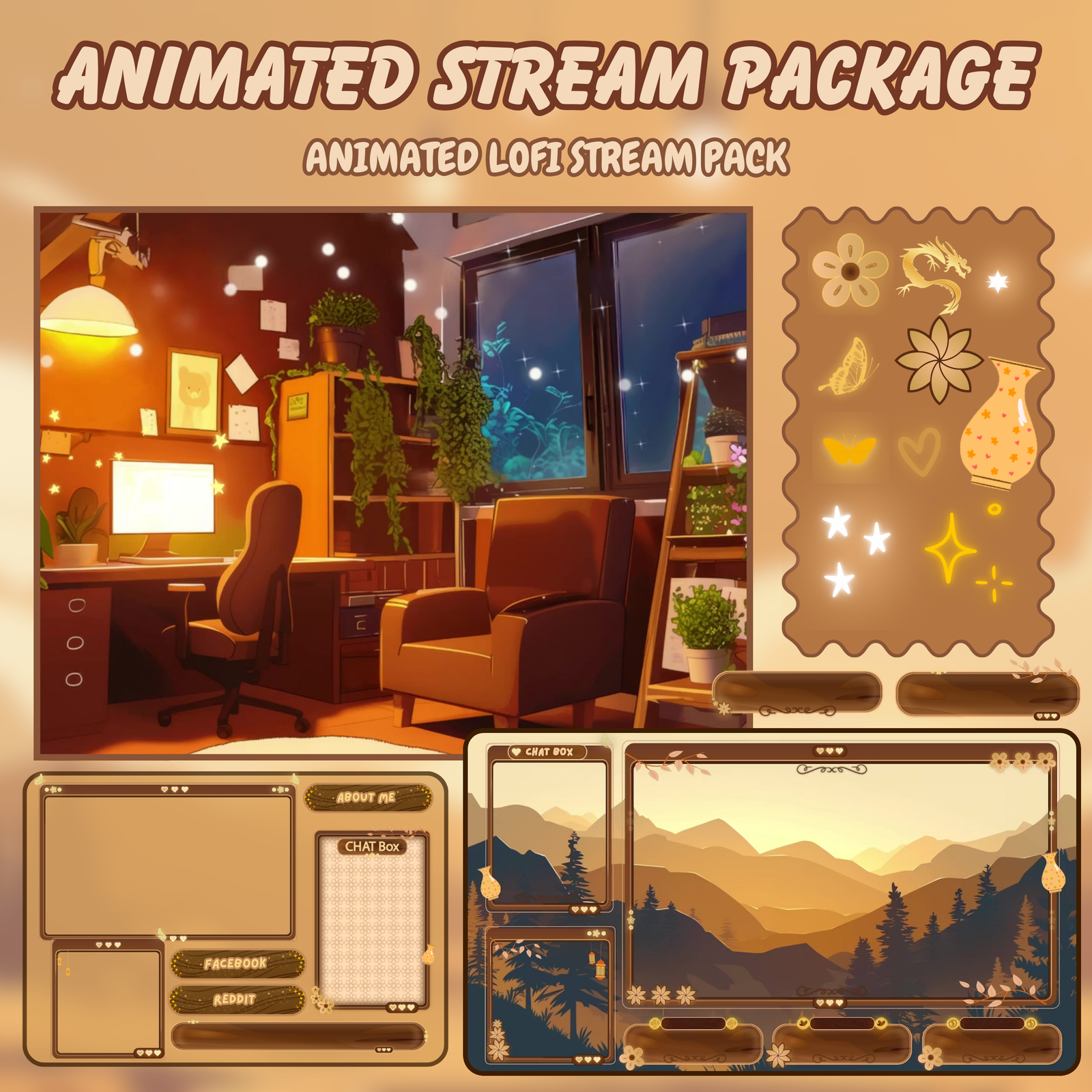 Animated Stream Twitch Overlay