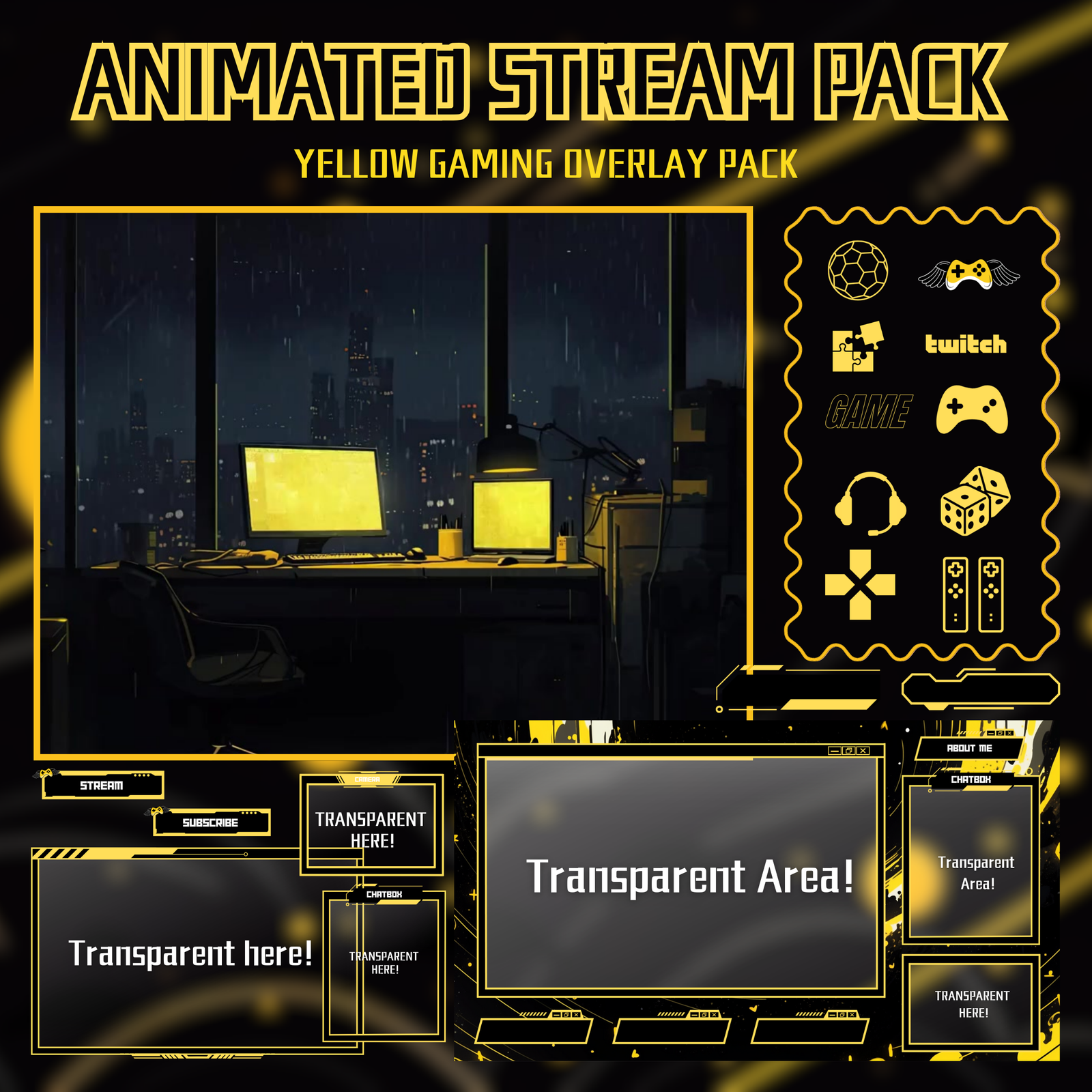 Yellow Gaming Twitch Stream