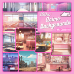 Lofi Anime Vtuber Background