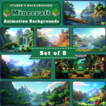 8x Minecraft Animated Backgrounds