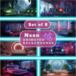 8x Neon Twitch Animations