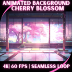 Cherry Blossom Animated Background