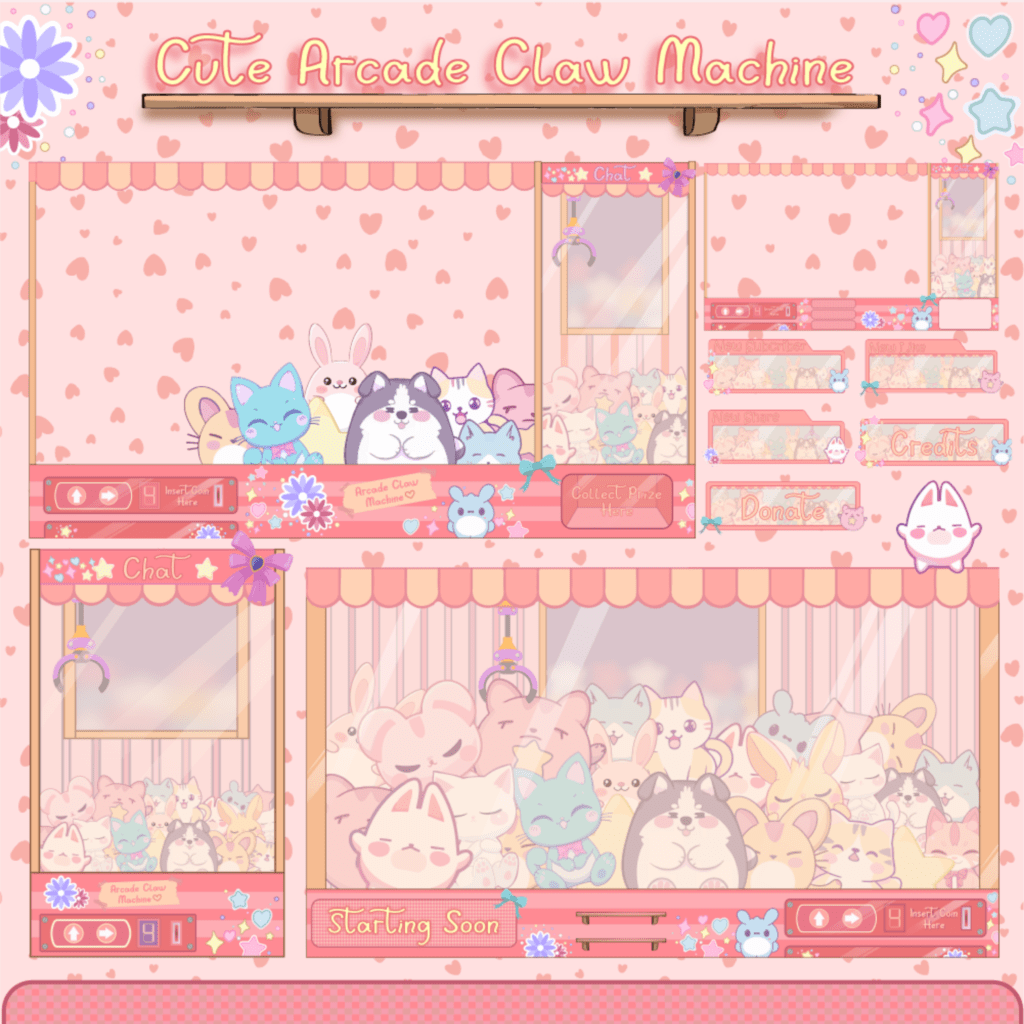 Animated Arcade Claw Machine