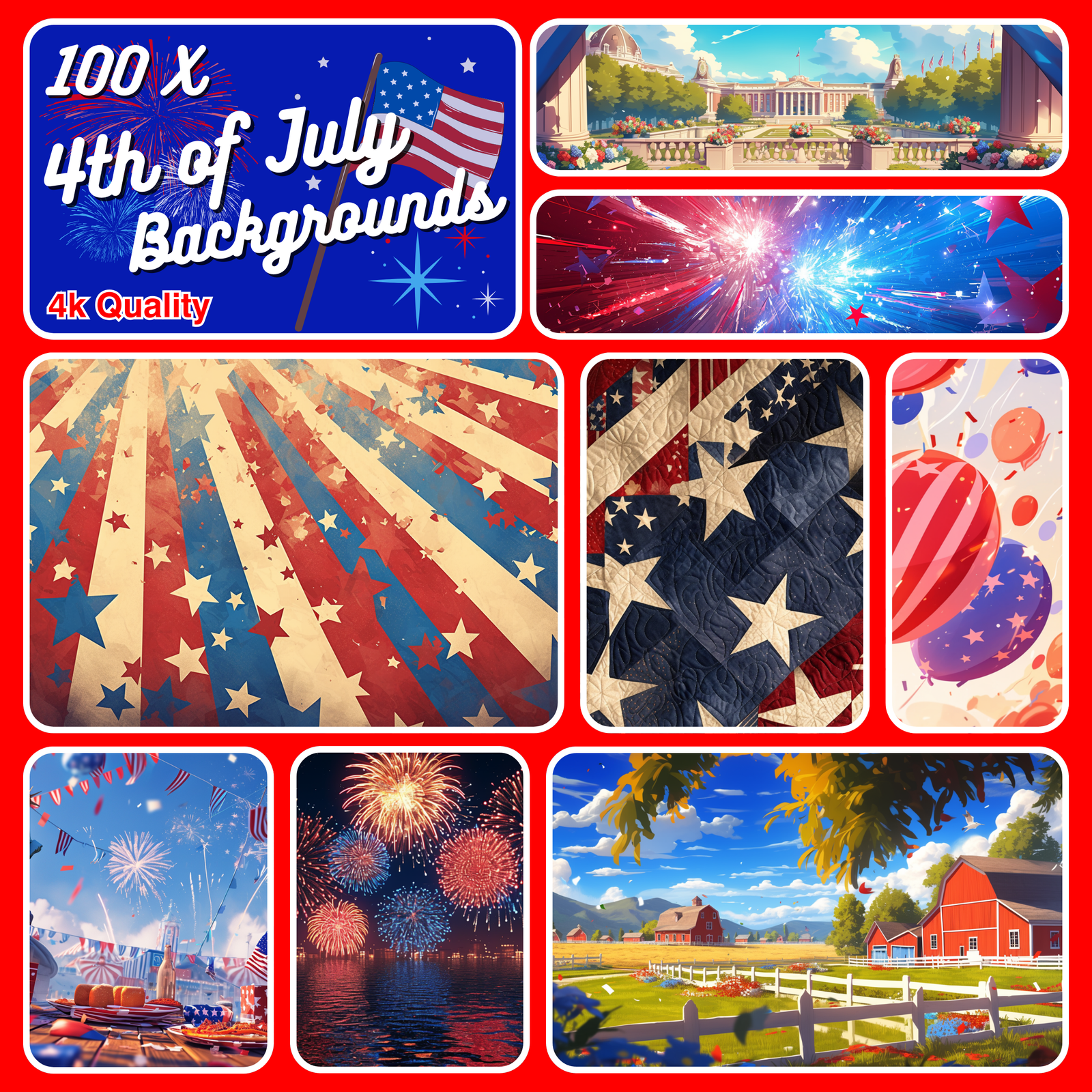 Independence Day Twitch backgrounds