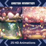 25x Easter Animated Background