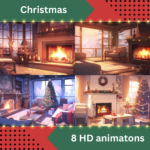 8x Christmas Animated backgrounds