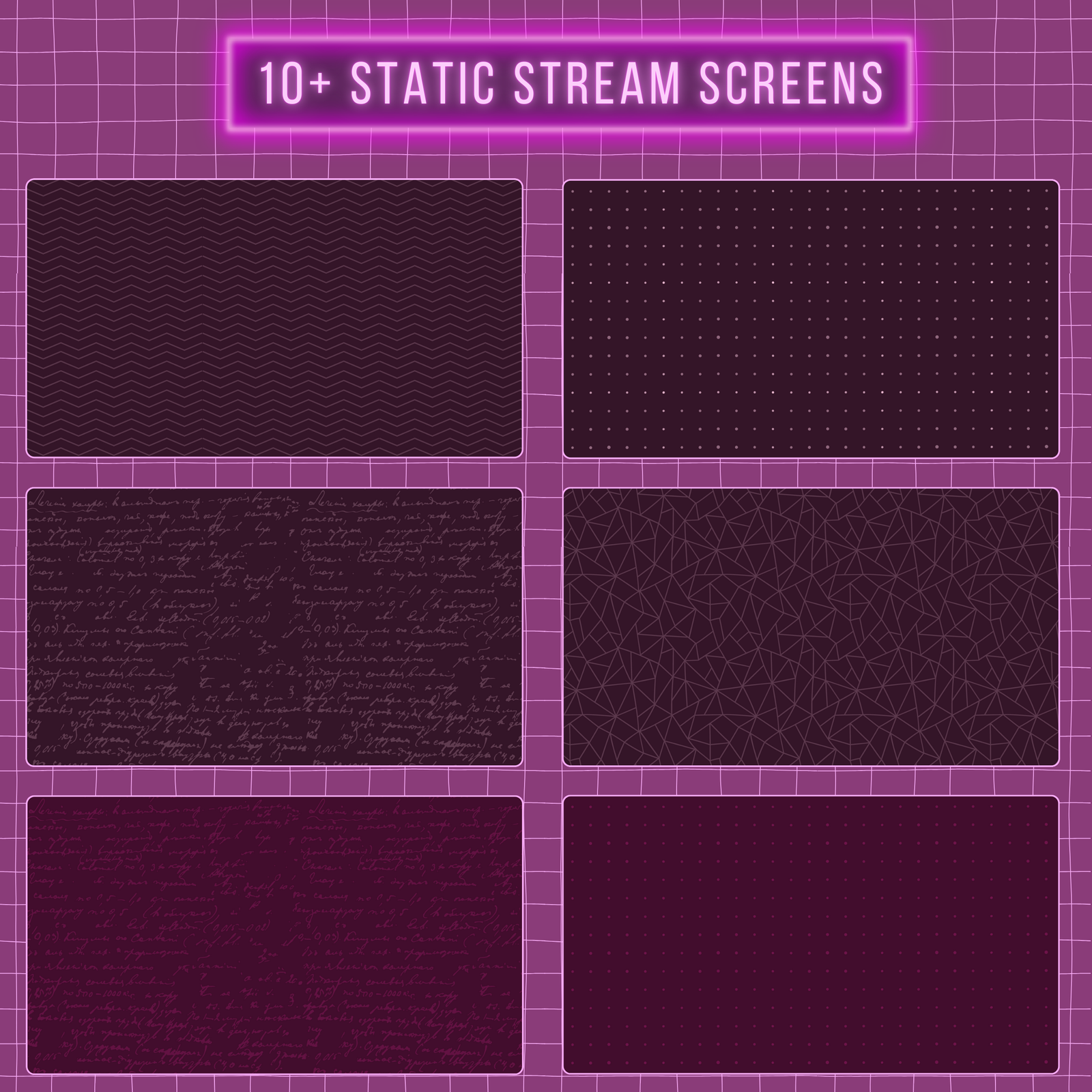 Purple Neon Twitch Overlay