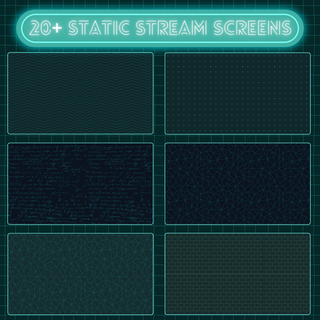 Turquoise Neon Stream overlay