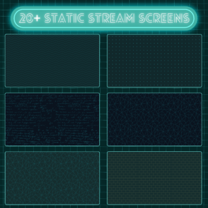 Turquoise Neon Stream overlay