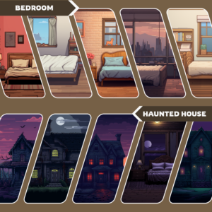Pixel Art Digital Backgrounds