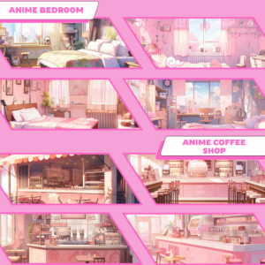 Lofi Anime Vtuber Background