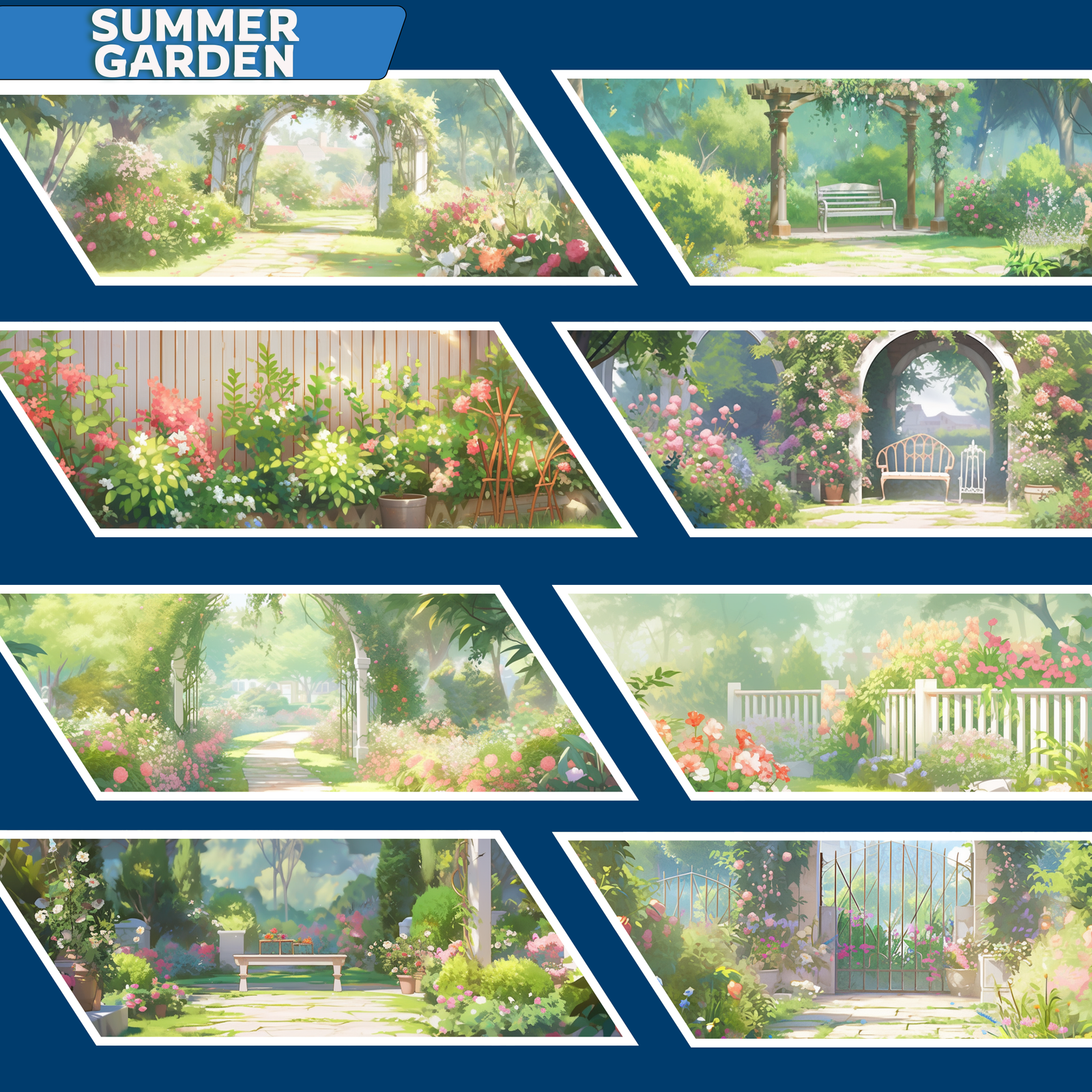 Summer season Twitch Background