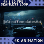 Misty Bedroom Streaming Animations