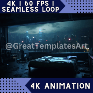 Misty Bedroom Streaming Animations