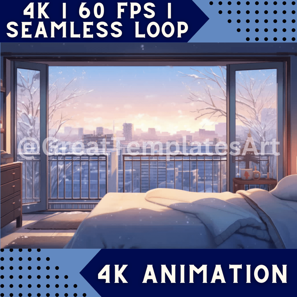 Misty Bedroom Twitch Backgrounds