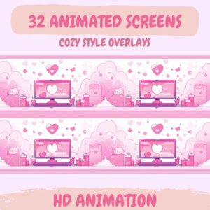 Pink Cute lofi overlay