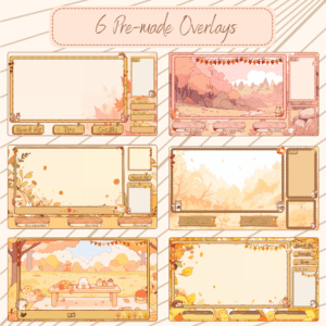 Autumn Season Vtuber overlay