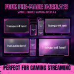 Purple Gaming Streamer Pack