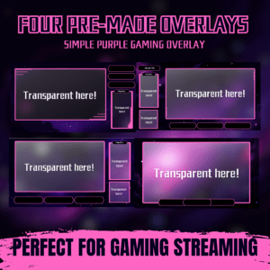 Purple Gaming Streamer Pack