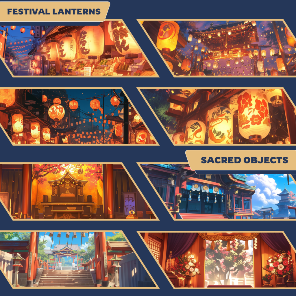 Sanno Matsuri Vtuber backgrounds