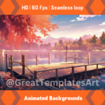 Anime fall Animated Background