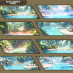 Summer-Time Twitch backgrounds