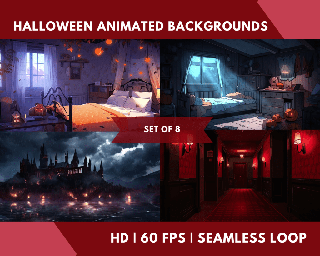 Halloween Animation Backgrounds Pack