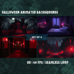 50x Animated Halloween background
