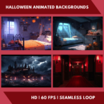 Halloween Animation Backgrounds Pack