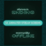 Turquoise Neon Stream overlay