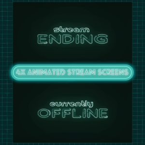 Turquoise Neon Stream overlay