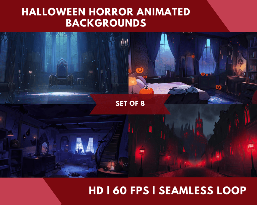 Halloween Animation Backgrounds Pack