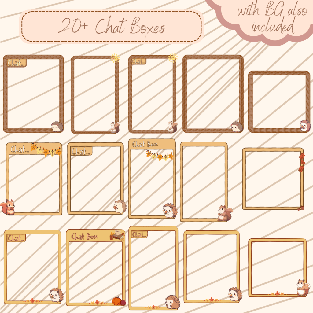 Autumn Season Vtuber overlay