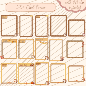 Autumn Season Vtuber overlay