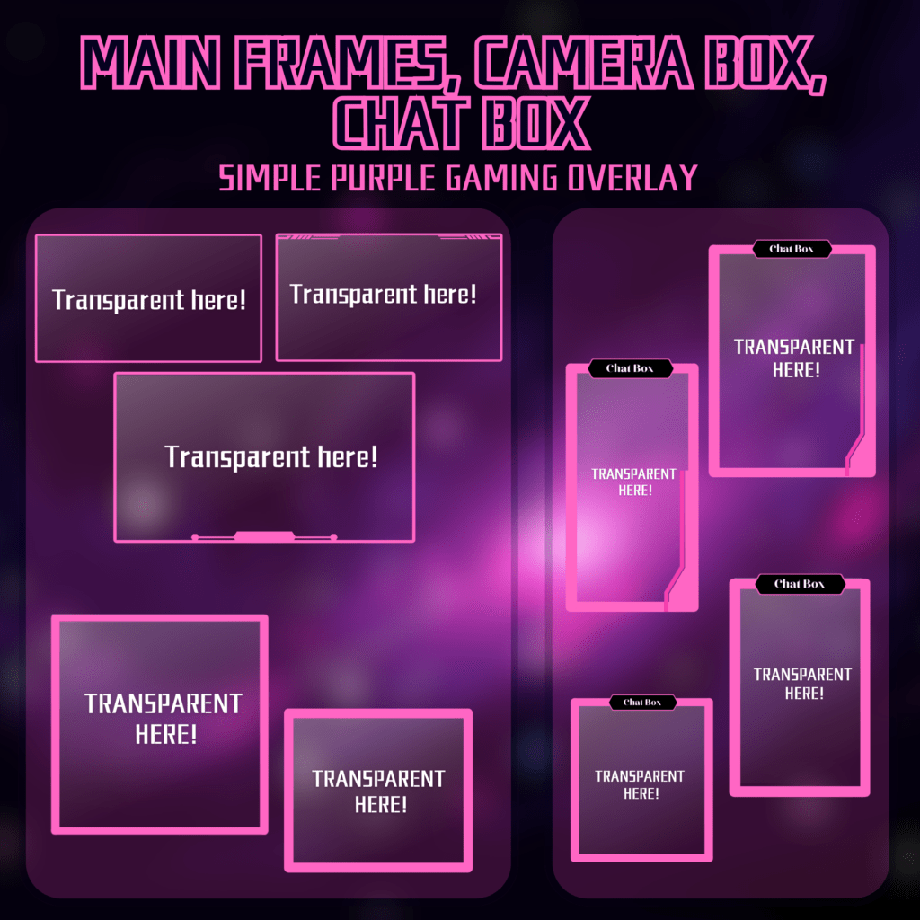 Purple Gaming Streamer Pack