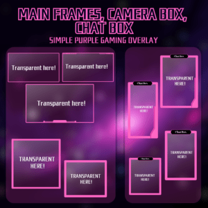 Purple Gaming Streamer Pack