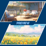 Summer season Twitch Background