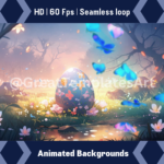 25x Easter Animated Background