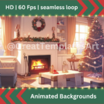 8x Christmas Animated backgrounds